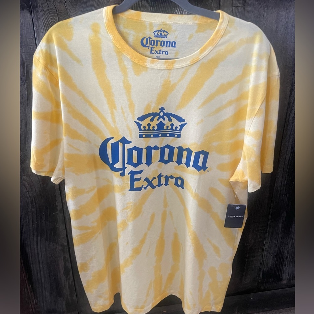 Lucky Brand - Yellow tie dye Corona Tee